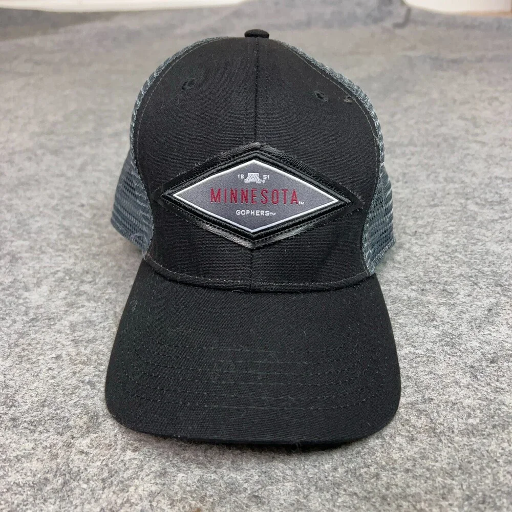Minnesota Gophers Mens Hat Snapback Black Gray Trucker Football Cap College NCAA